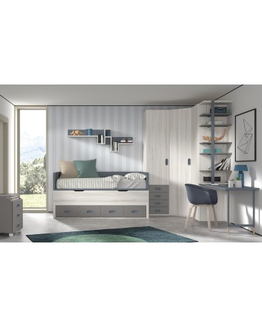 Dormitorio Juvenil J0215 - coleccion formas evolution