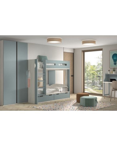 Dormitorio Juvenil J0217 - coleccion formas evolution