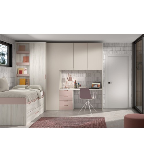 Dormitorio Juvenil  J0220 - coleccion formas evolution