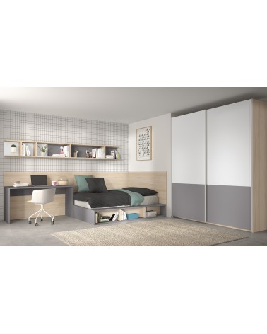 Dormitorio Juvenil J0223 - coleccion formas evolution