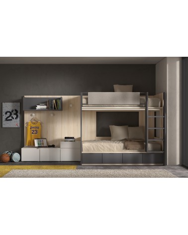 Dormitorio Juvenil J0228 - coleccion formas evolution