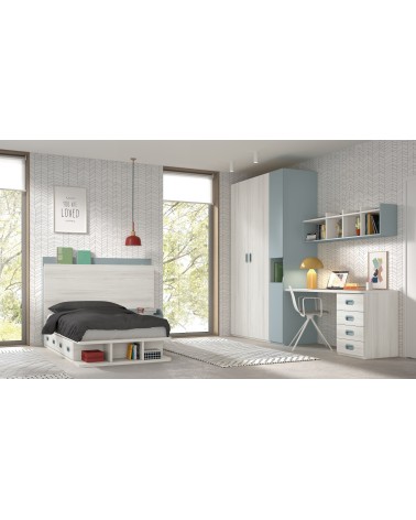 Dormitorio Juvenil J0237 - coleccion formas evolution