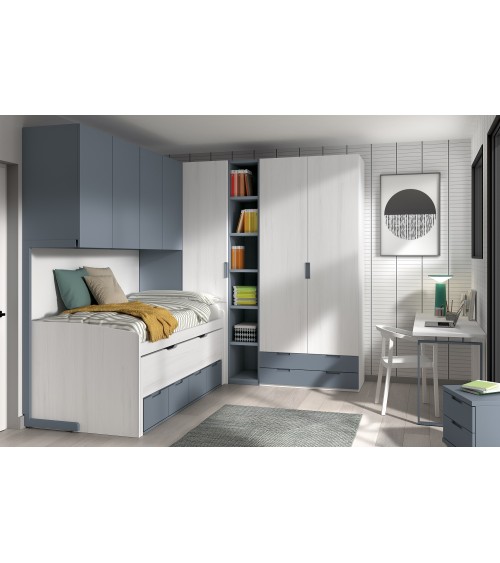 Dormitorio Juvenil J0240 - coleccion formas evolution