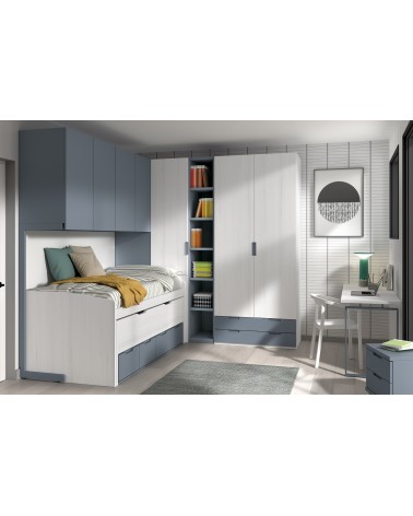 Dormitorio Juvenil J0240 - coleccion formas evolution