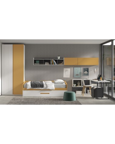 Dormitorio Juvenil J0244 - coleccion formas evolution