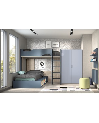 Dormitorio Juvenil J0251 - coleccion formas evolution