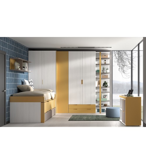 Dormitorio Juvenil J0254 - coleccion formas evolution