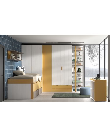 Dormitorio Juvenil J0254 - coleccion formas evolution