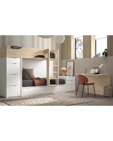 Dormitorio Juvenil J0260 - colección formas evolution