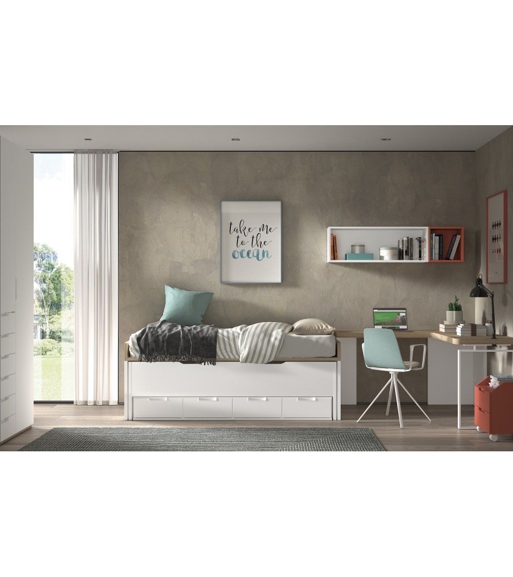 Dormitorio Juvenil  J0267 - coleccion formas evolution