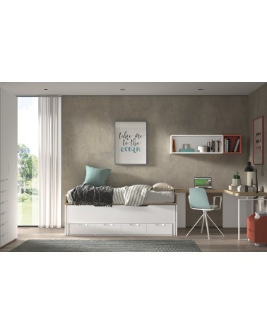 Dormitorio Juvenil  J0267 - coleccion formas evolution