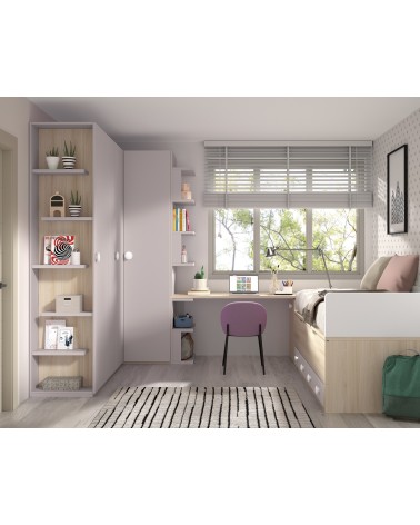 Dormitorio Juvenil J0268 - coleccion formas evolution