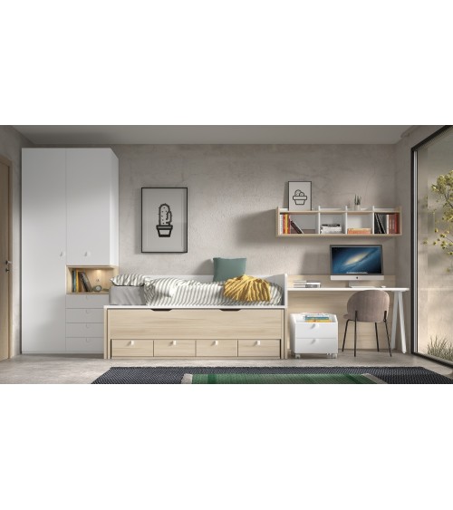 Dormitorio Juvenil J0269 - coleccion formas evolution