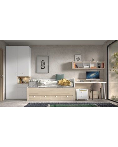 Dormitorio Juvenil J0269 - coleccion formas evolution