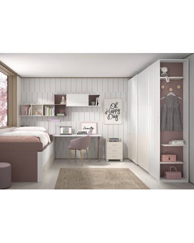 Dormitorio Juvenil J0270 - coleccion formas evolution