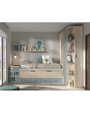 Dormitorio Juvenil J0271 - coleccion formas evolution