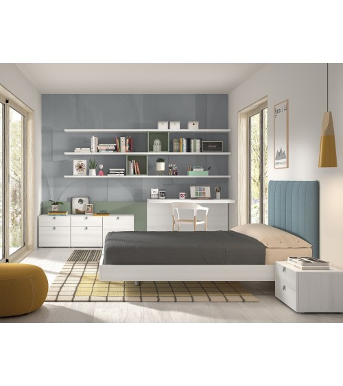 Dormitorio Juvenil J0285 - coleccion formas evolution