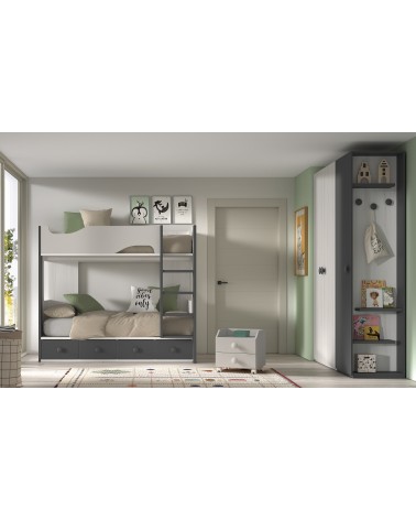 Dormitorio Juvenil J0287 - coleccion formas evolution