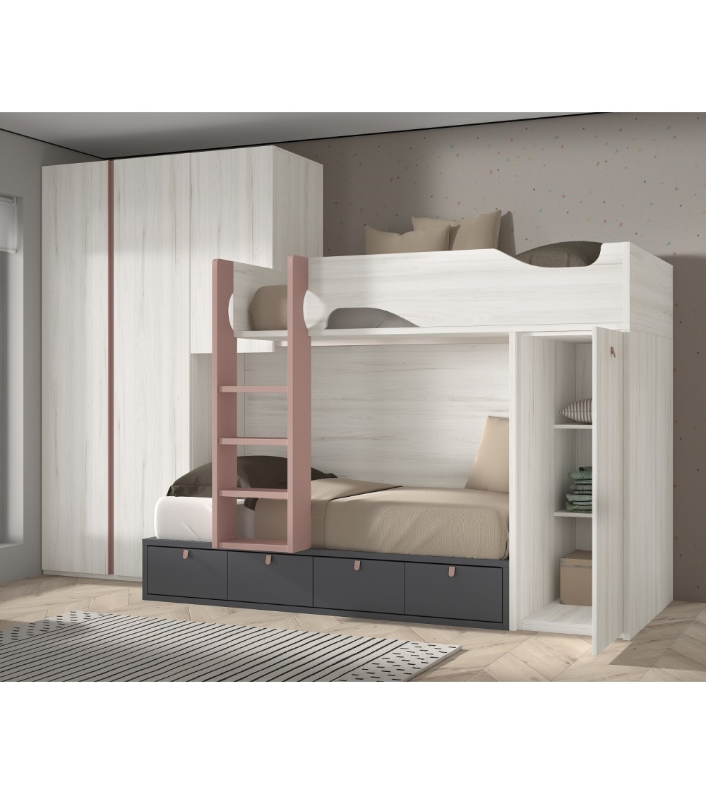 Dormitorio juvenil J0294 - coleccion formas evolution