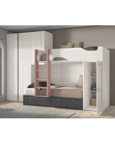 Dormitorio juvenil J0294 - coleccion formas evolution