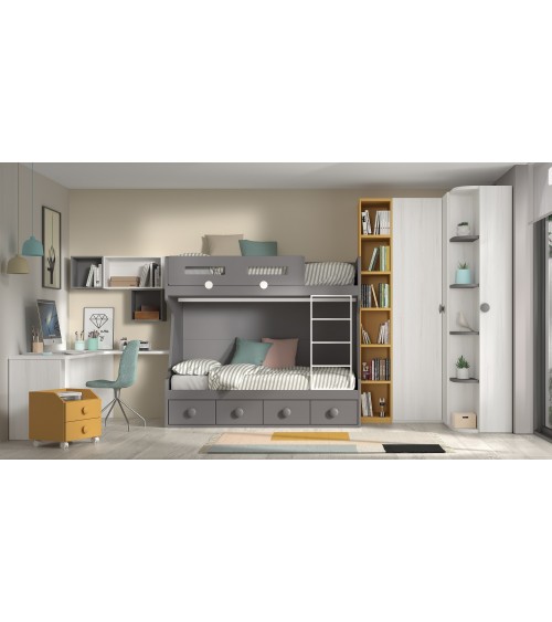 Dormitorio juvenil J0297 - Coleccion formas evolution