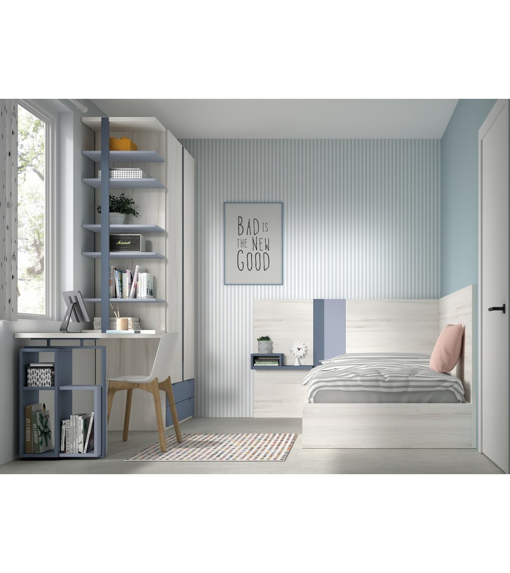 Dormitorio Juvenil J0308 - coleccion formas evolution