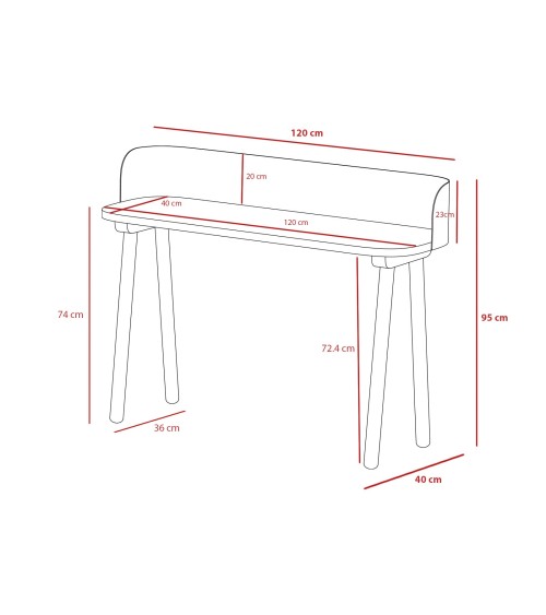 Escritorio LINO mod. 634 en Auxiliares