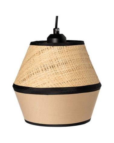 Lámpara sobremesa mod. ROTTA NATURAL/NEGRO en Somcasa