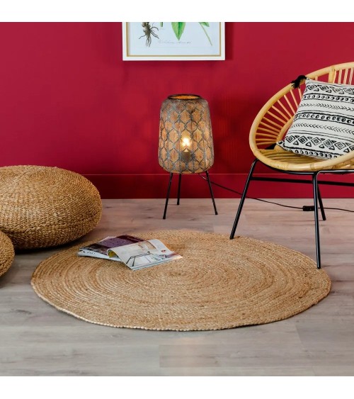 Alfombra circular mod. NATURAL YUTE en Alfombras