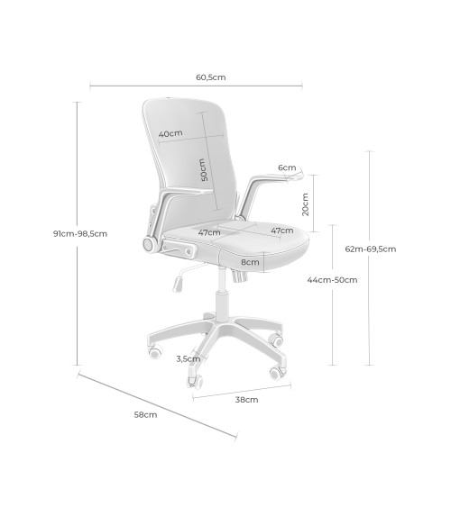 Silla oficina mod. MANCHESTER en Auxiliares