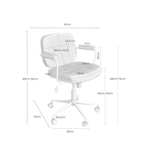 Silla oficina mod. COLUMBIA en Somcasa