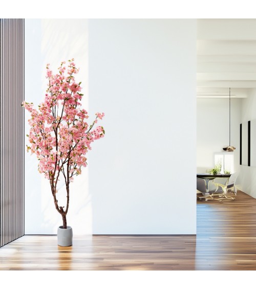 ARBOL ALMENDRO ROSA 200 CM en Plantas artificiales
