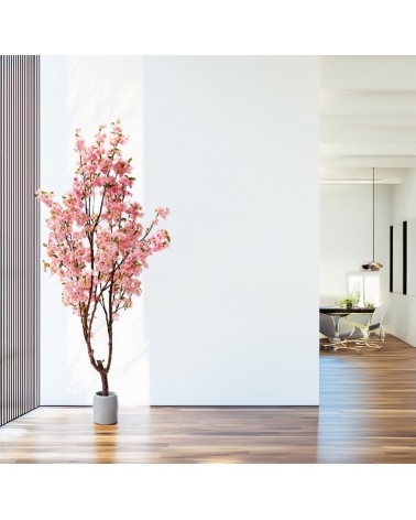 ARBOL ALMENDRO ROSA 200 CM en Plantas artificiales