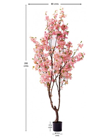 ARBOL ALMENDRO ROSA 200 CM en Plantas artificiales