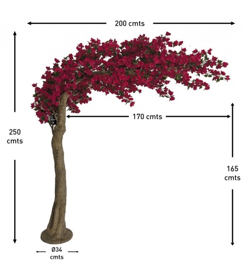ARBOL ARCO BOUGANVILLA 250 CM en Plantas artificiales