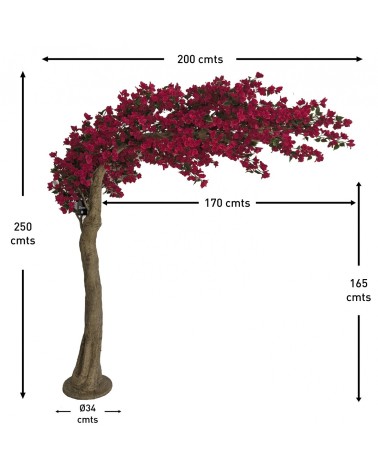 ARBOL ARCO BOUGANVILLA 250 CM en Plantas artificiales