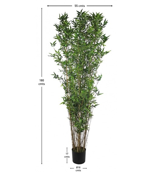 ARBOL BAMBÚ MINI ORIENTAL TRONCO NATURAL 180 CM en Plantas artifici...