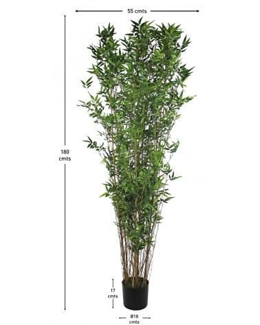 ARBOL BAMBÚ MINI ORIENTAL TRONCO NATURAL 180 CM en Plantas artifici...