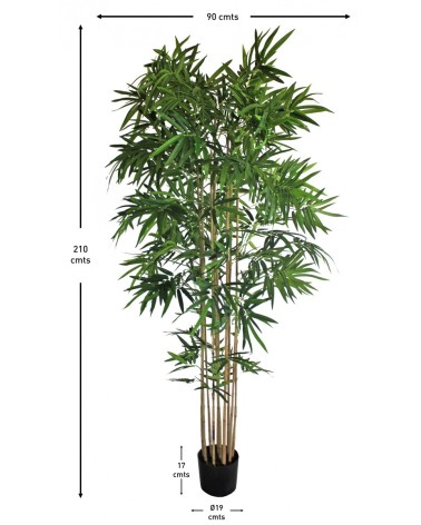 ARBOL BAMBÚ ROYAL TRONCO NATURAL 210 CM en Plantas artificiales