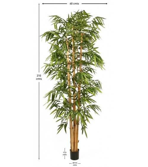 ARBOL BAMBÚ TRONCO NATURAL 210 CM en Plantas artificiales