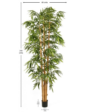 ARBOL BAMBÚ TRONCO NATURAL 210 CM en Plantas artificiales