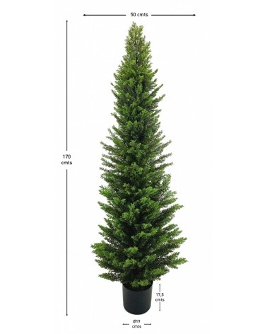 ARBOL CIPRÉS EXTERIOR 170 CM en Plantas artificiales