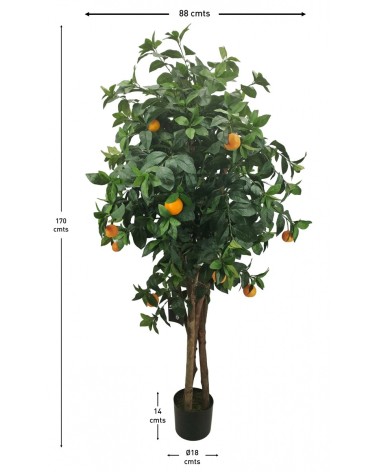 ARBOL NARANJO TRONCO NATURAL 170 CM en Plantas artificiales