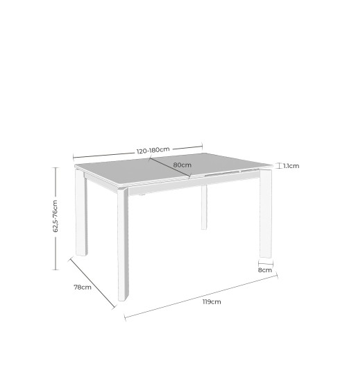Mesa extensible mod. CONSTANCE en Somcasa