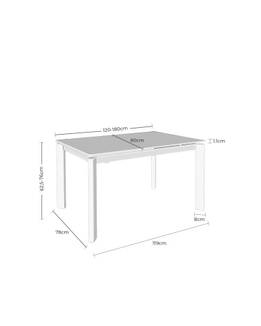 Mesa extensible mod. CONSTANCE en Somcasa