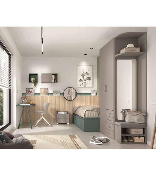 Dormitorio Juvenil J0387 - COLECCION FORMAS EVOLUTION + ADVANCE en ...