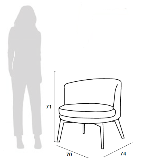 Butaca mod. FLEURY en Auxiliares