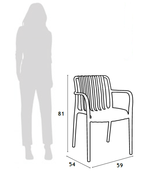 Silla mod. BANDOL en Mobiliario Exterior Silla mod. BANDOL en Mobiliario Exterior