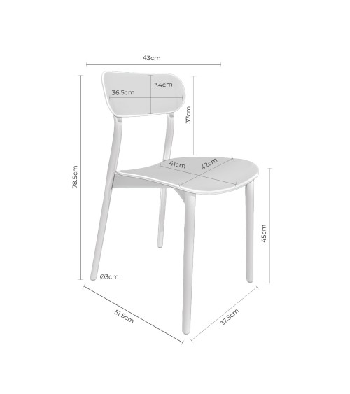Silla mod. GRETA en Somcasa