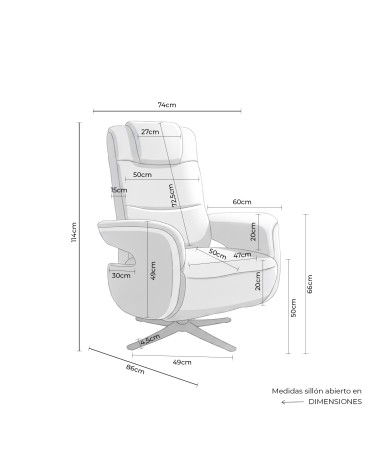 Butaca relax mod. SATOMI en Somcasa